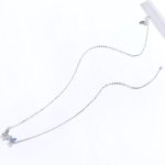 Strieborný náhrdelník s dvoma motýlikmi