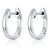 Strieborné kruhové náušnice, strieborné