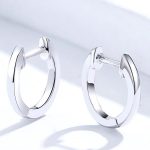 Strieborné kruhové náušnice, strieborné