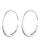 Strieborné kruhové náušnice, minimalistické