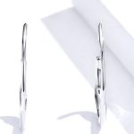 Strieborné kruhové náušnice, minimalistické