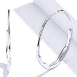 Strieborné kruhové náušnice, minimalistické