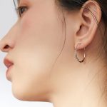 Strieborné kruhové náušnice, minimalistické