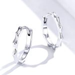 Strieborné náušnice s hviezdičkou