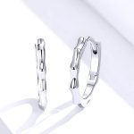 Strieborné náušnice s hviezdičkou