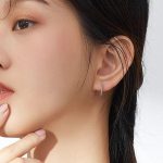 Strieborné náušnice, točené