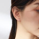 Strieborné náušnice, točené