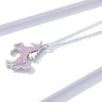 Strieborný náhrdelník s príveskom jednorožca