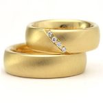 Pánsky snubný prsteň, nerez, zlatý, veľkosť 9