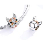 Strieborný prívesok na hlavu psa