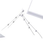 Strieborné náušnice, dlhé, visiace