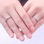 Ezüst karikagyűrű, csavart, egy pár, állítható méret