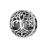 Strieborné perlové kúzlo so stromom života