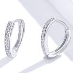 Strieborné náušnice v tvare srdca