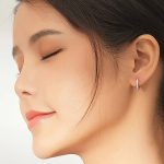 Strieborné náušnice v tvare srdca