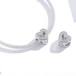 Strieborné srdiečko kúzlo