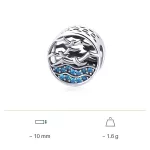 Strieborný charm, čajky