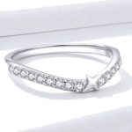 Strieborný prsteň s hviezdou, veľkosť 8