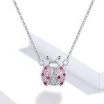 Strieborný náhrdelník s príveskom lienka