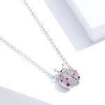 Strieborný náhrdelník s príveskom lienka