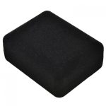 Zamatová šperkovnica na náhrdelník, čierna