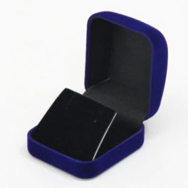   Zamatová šperkovnica na náhrdelník, náušnice a set, modrá