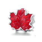 Strieborný prívesok, javorový list