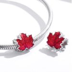 Strieborný prívesok, javorový list