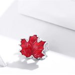 Strieborný prívesok, javorový list