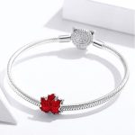 Strieborný prívesok, javorový list