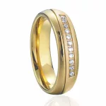 Női karikagyűrű rozsdamentes acélból, 9-es méret