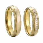 Férfi karikagyűrű rozsdamentes acélból, 10-es méret