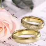 Női karikagyűrű rozsdamentes acélból, 6-os méret