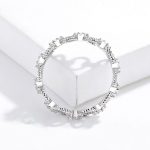 Strieborný prsteň, tvar retiazky, veľkosť 6