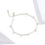 Strieborný náramok s perlami