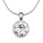 Kamenný náhrdelník, zdobený kryštálmi Swarovski