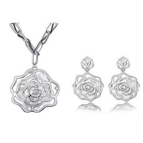 Súprava šperkov v tvare ruže