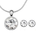 Kruhová súprava šperkov, zdobená kryštálmi Swarovski