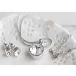 Kruhová súprava šperkov, zdobená kryštálmi Swarovski