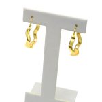 Náušnice zo 14k zlata, vlnité