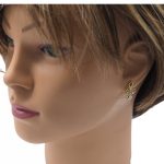 Náušnice zo 14 kt zlata so zapleteným vzorom