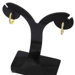 Kruhové náušnice zo 14k zlata zdobené kryštálmi