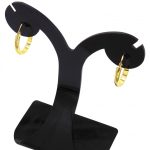 Kruhové náušnice zo 14k zlata, gravírované