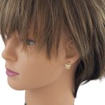 Náušnice zo 14k zlata, motýľ