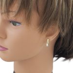 14k zlato, lichobežníkové náušnice