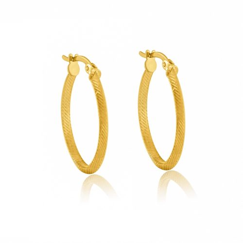 Náušnice zo 14k zlata, oválne