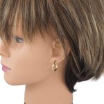 Kruhové náušnice zo 14k zlata, duté 19 mm