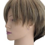 Náušnice pre deti zo 14k zlata, ružový kryštál