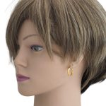 Kruhové náušnice zo 14 kt zlata, točené