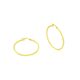 Náušnice zo 14k zlata, obrúčka, 40 mm
